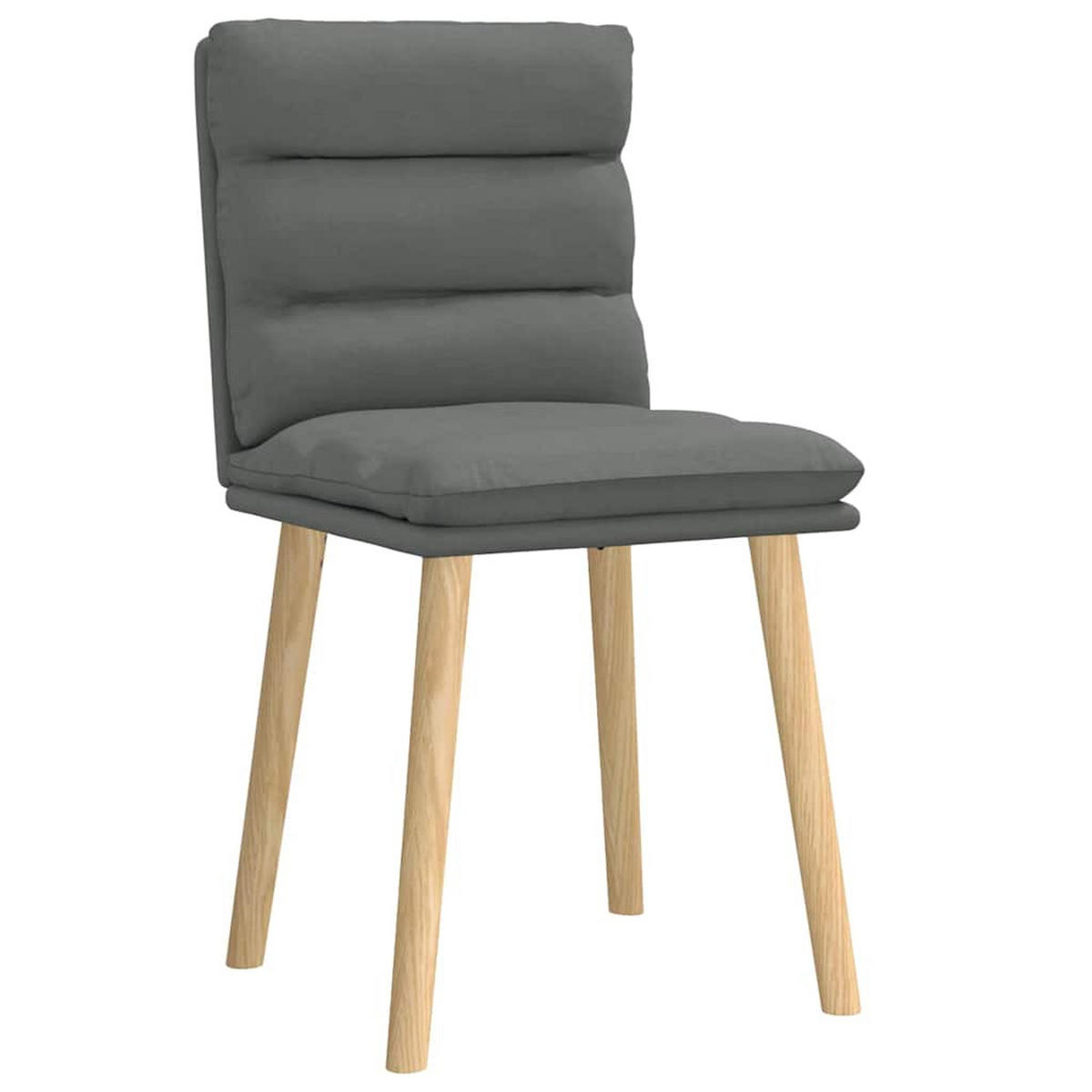 ESSZIMMERSTÜHLE 2 Stk. Dunkelgrau Stoff 45*54*86cm - Dunkelgrau, Metall (45/86/54cm) - ZMH