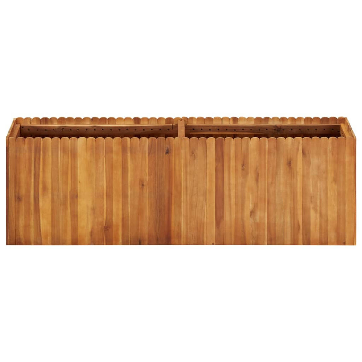 HOCHBEET aus Holz JONA | 150x30x50cm, Akazienholz - Braun, Holz (150/50/30cm) - DELUKE