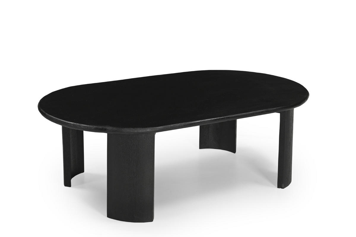 COUCHTISCH aus Mangoholz 120x65x38cm, schwarz - Schwarz, Holz (120/65/38cm) - Giga Meubel