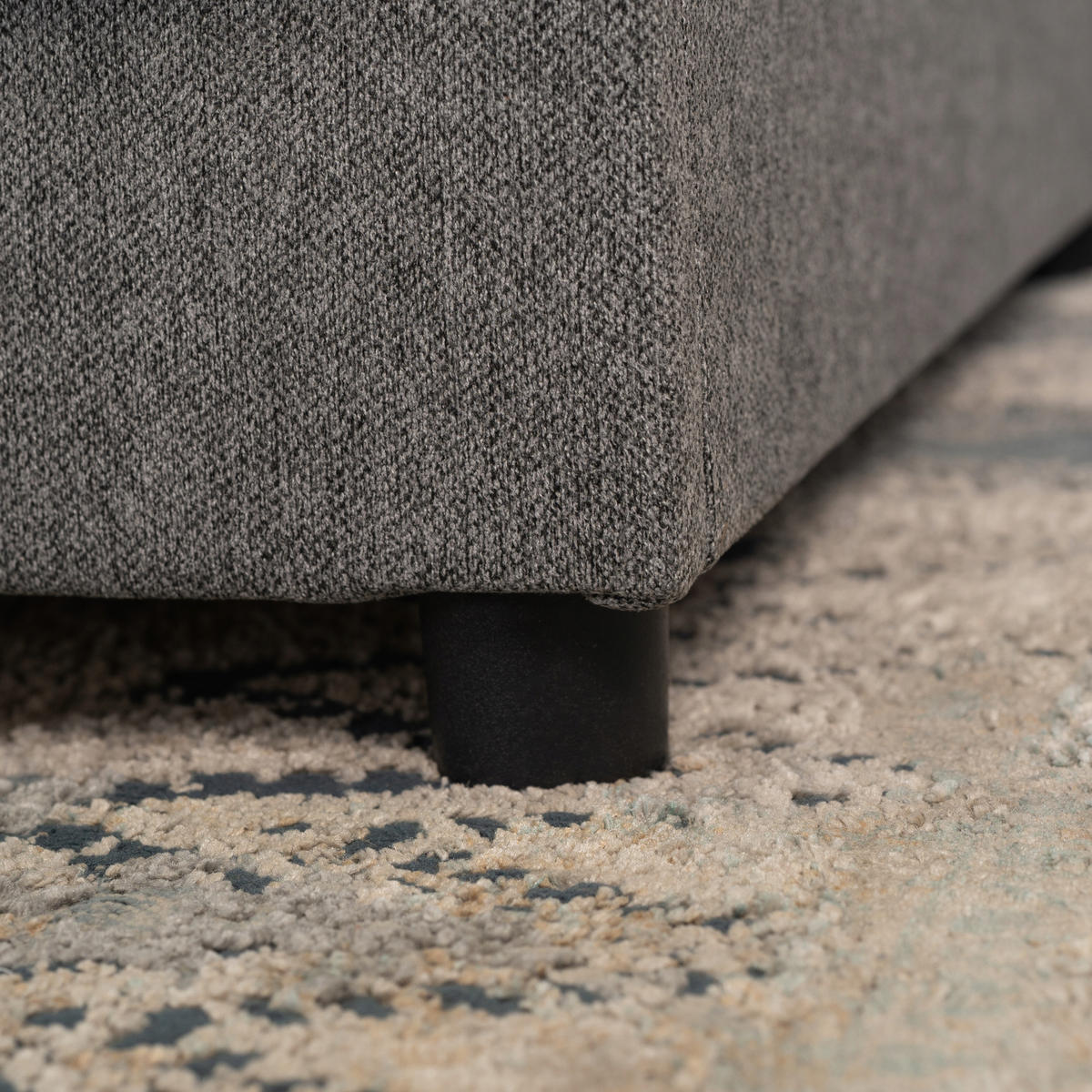 SCHLAFSOFA ARUBA Ausziehbar Grau - Schwarz/Grau, Holz/Textil (188/88/90cm) - makarowski meble