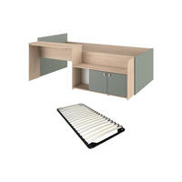 BETTKOMBINATION - 1 Person - holz - mandelgrün, naturfarben hell Mivona - Naturfarben/Grün, Holz (90/200cm) - Vente-Unique