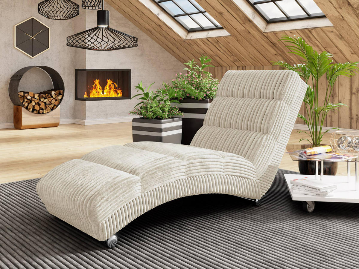 RELAXLIEGE Holiday Cord Bis - Chromfarben/Naturfarben, Holz/Textil (62/84/180cm) - MIRJAN24