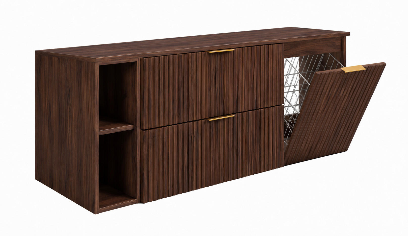 3XE Living Badmöbel-Set Kaschmir, Gold 140x57x46 cm