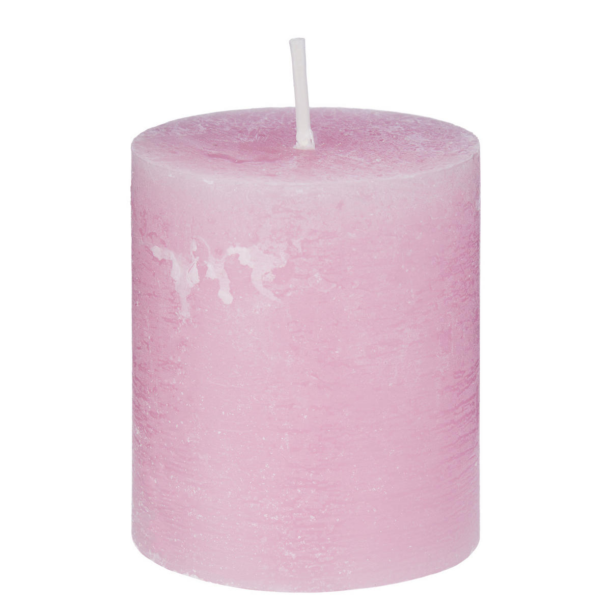 STUMPENKERZE (12er-Set) Rustic Ø6,8 x 13 cm - Rosa, Paraffin (7/8/7cm) - Butlers