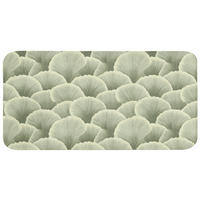 KOUPELNOVÁ PŘEDLOŽKA Vějíř - list - zelený 120x60 cm - pastelově zelená, textil/plast (120/60cm)