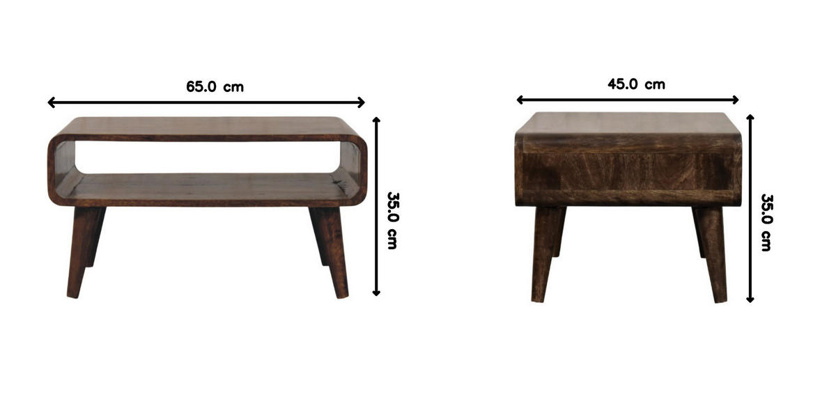 COUCHTISCH, Dunkelbraun glänzend - Dunkelbraun/Braun, Holz (65/45/35cm) - Artisan Furniture