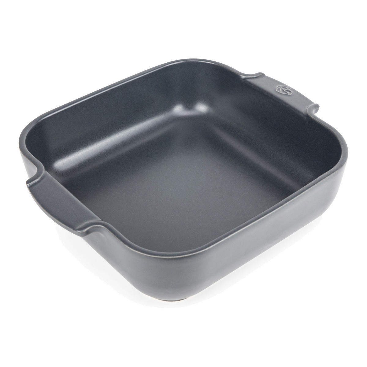 AUFLAUFFORM Keramik Appolia 28cm Quadratisch Schiefergrau Spülmaschinenfest - Grau, Keramik (23.7/28/7.1cm) - PEUGEOT