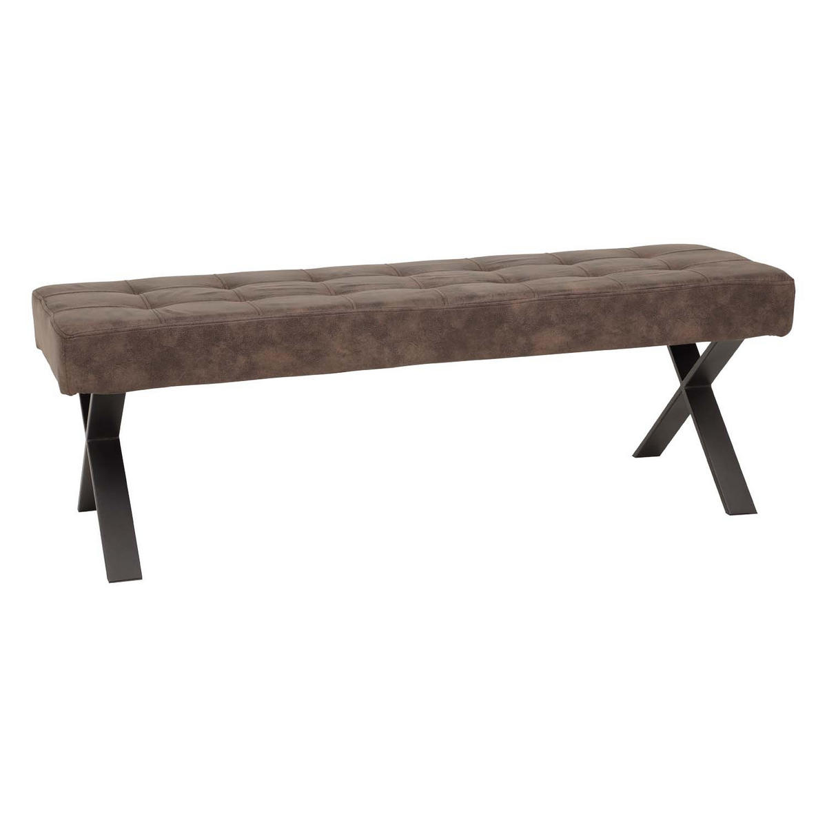 SITZBANK-SET Donna - Vintage Braun - Anthrazit/Braun, Textil/Metall (140/93/61cm) - Hela Vertriebs GmbH