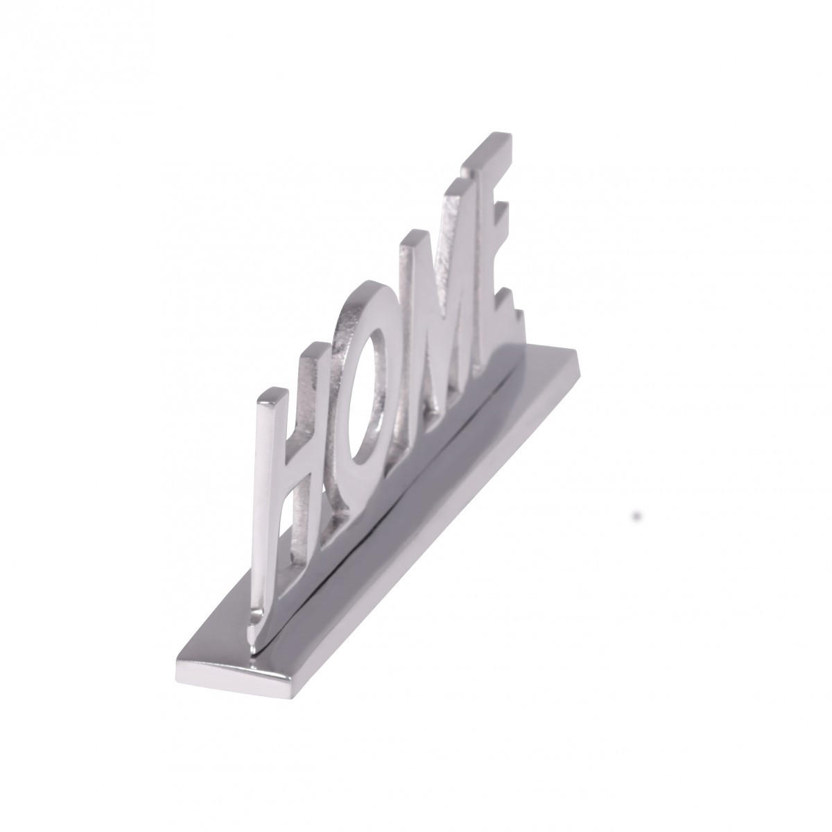 WOHNACCESSOIRE Schriftzug aus Aluminium, 22 cm Silberdeko für Tisch und Regal - Silberfarben, Metall (22/4/7cm) - KADIMA DESIGN