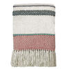 DECKE Mehrfarbig Pastell Bouclé - Pink/Pastellgrün, Textil (125/150cm) - Malagoon