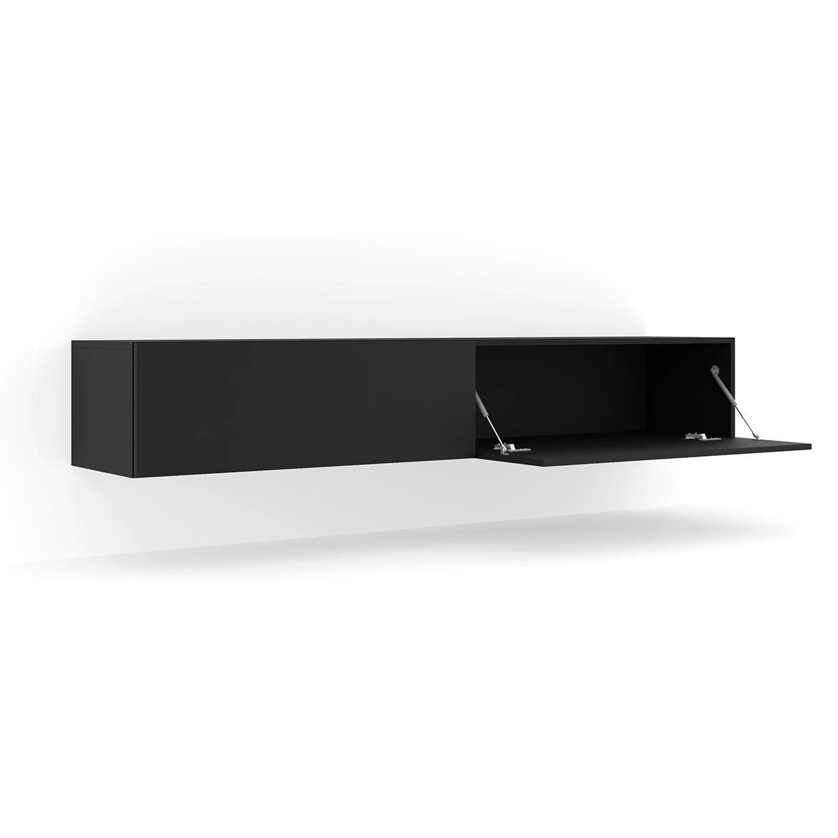 TV STOLÍK Bali Matná čierna - čierna, kompozitné drevo (180/30/40cm) - Petits-meubles
