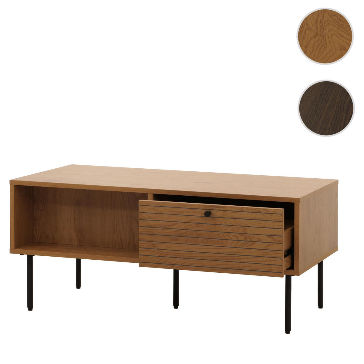 COUCHTISCH eckig Braun - Braun, Holz (50/100/45cm) - MCW
