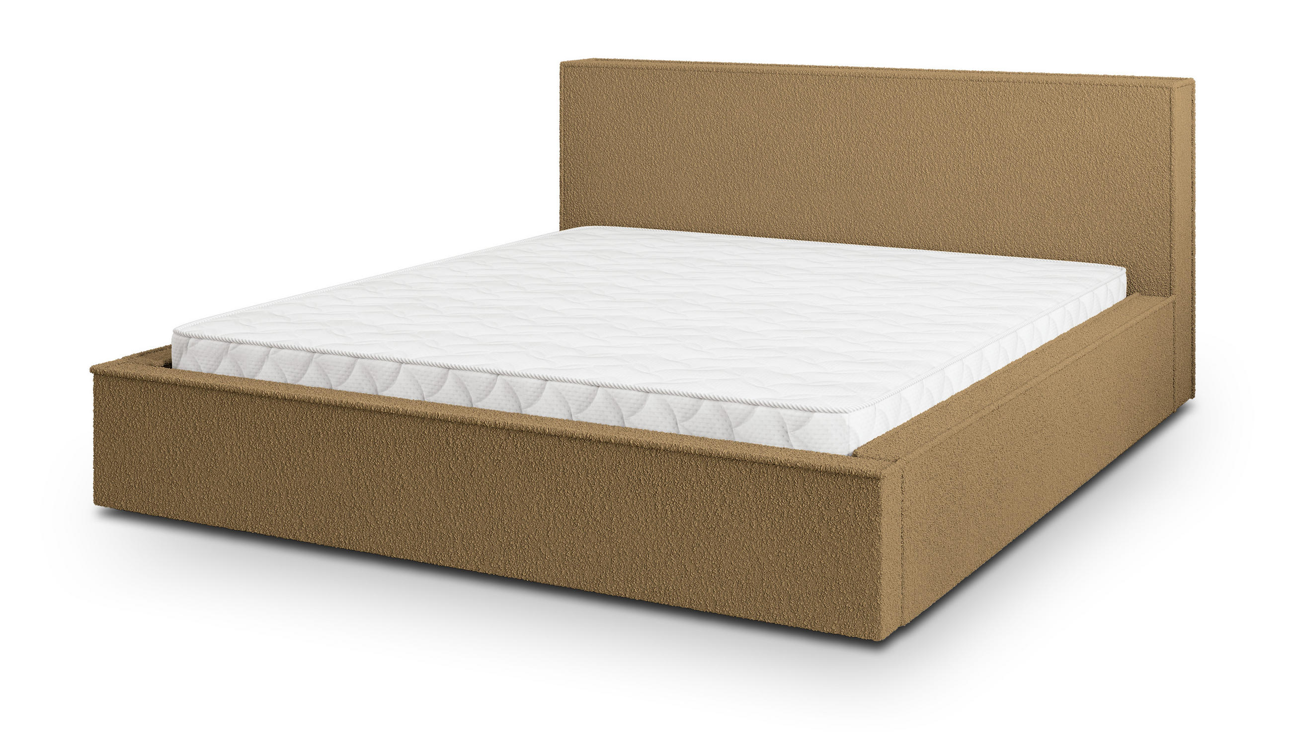 POLSTERBETT CELORA 180x200 cm mit Bettkästen - Orange - Orange, Holz (180/200cm) - MASSENO