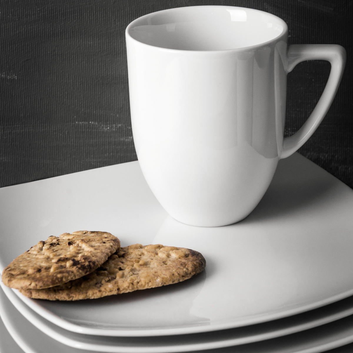 TEESERVICE CARLINA 6-Personen 12-tlg - Weiß, Keramik (14/2/14cm) - KONSIMO®