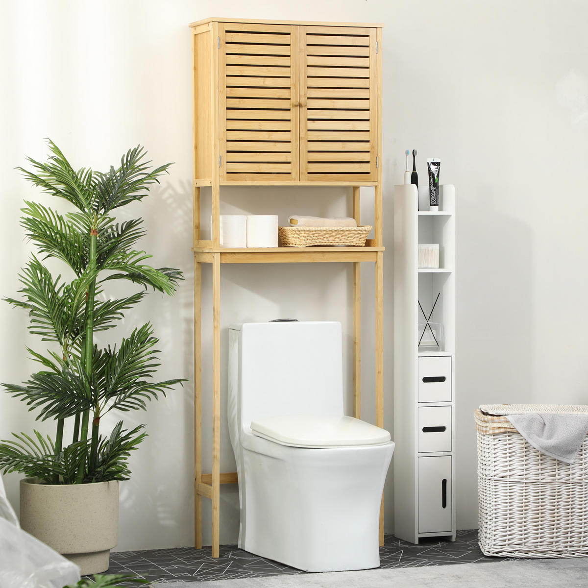 HÄNGESCHRANK Naturholz 1 Stück - Beige, Kunststoff (60/173/23cm) - GiPP