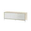 TV-MÖBEL mit 2 Türen und 2 Schubladen Brooklyn - L130 cm - Weiß, Holzwerkstoff (41/47/130cm) - Calicosy