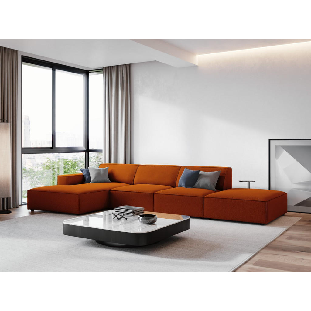 Thumbnail - Micadoni Ecksofa, Terra cotta, Textil, 5-Sitzer, L-Form, 341x166 cm, Hergestellt in Europa, Wohnzimmer, Sofas & Couches,...