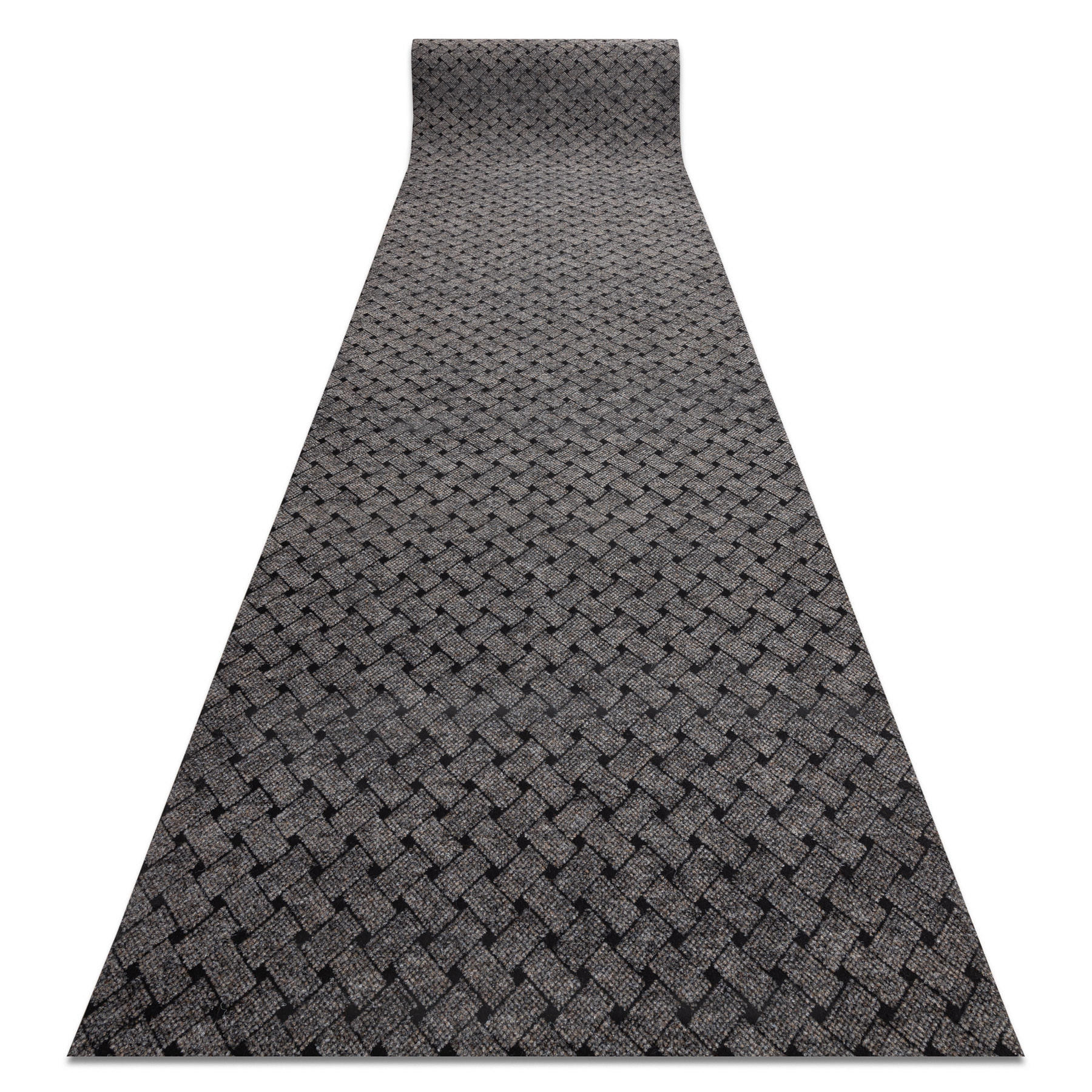 rugsX BĚHOUN s protiskluzovou podložkou břidlicově béžový 100 cm VECTRA 316, vnitřní-venkovní 100/460 cm