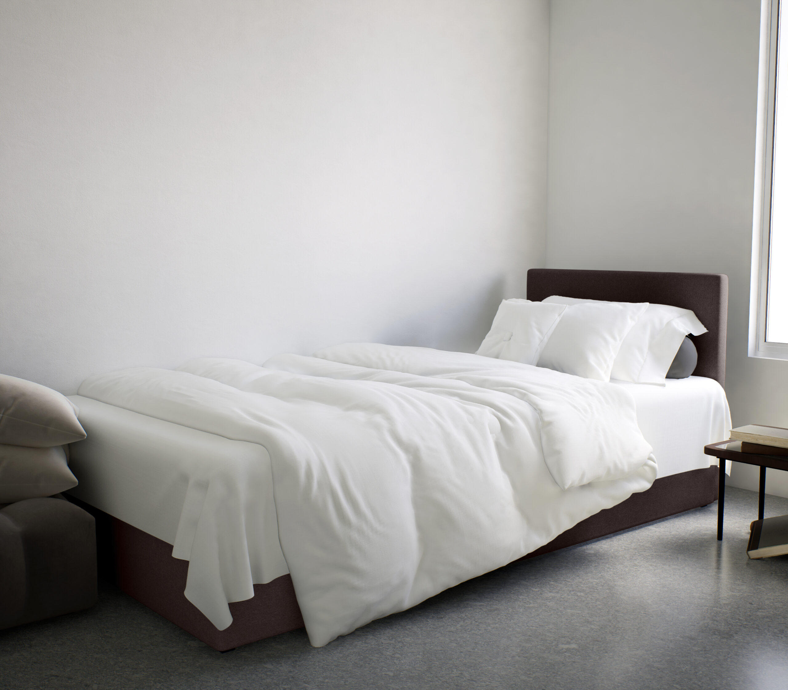 BOXBETT Verdig Mini Basic 90x200 Dunkelbraun Rechts - Braun, Holz (90/200cm) - Fedve