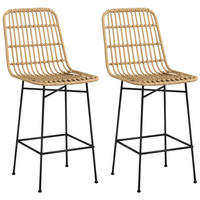 BARHOCKER, PE, Stahl, Gelb - Gelb, Kunststoff (53.5/105/45cm) - HOMCOM