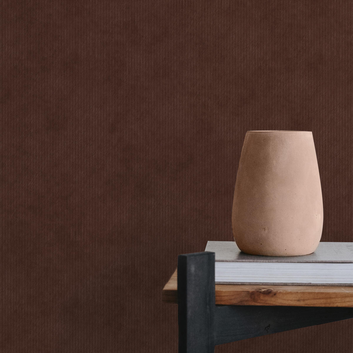 VLIESTAPETE - Loa Terra - Braun, Papier/Kunststoff (53/1000cm) - Sublime