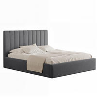 POLSTERBETT NOE 160/200 cm Bettkasten, Dunkelgrau - Grau, Holzwerkstoff/Textil (160/200cm) - Idohome