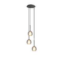 GALERIELEUCHTE Belluna 3-flammig Klar Ø 14cm - Klar, Glas (14/14/35cm) - s.luce