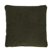 KISSEN mit Borte aus Kordsamt 40/40/8 cm - Grün, Textil (40/40cm) - Home Styling Collection