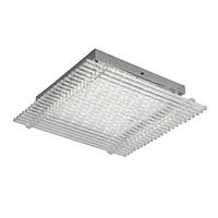 LED DECKENLEUCHTE VILLARICA Glas Silber - Silberfarben, Glas (31/31/7cm) - Globo Lighting