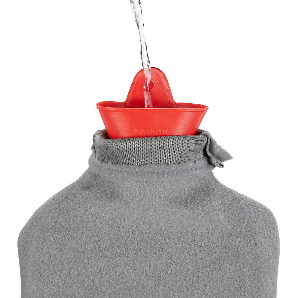 WÄRMFLASCHE - Rot, Kunststoff/Textil (19/35/4.5cm) - Relaxdays