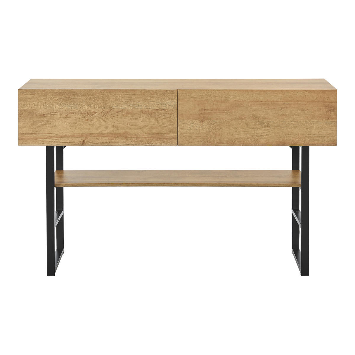 KONSOLENTISCH Varberg - Eichefarben, Holzwerkstoff/Metall (30/120/75cm) - [en.casa]