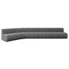 ECKSOFA modulares Sofa Montra-L3 - 472x174x70 cm Dunkelgrau - Dunkelgrau, Holzwerkstoff/Textil (472/174cm) - ALTDECOR