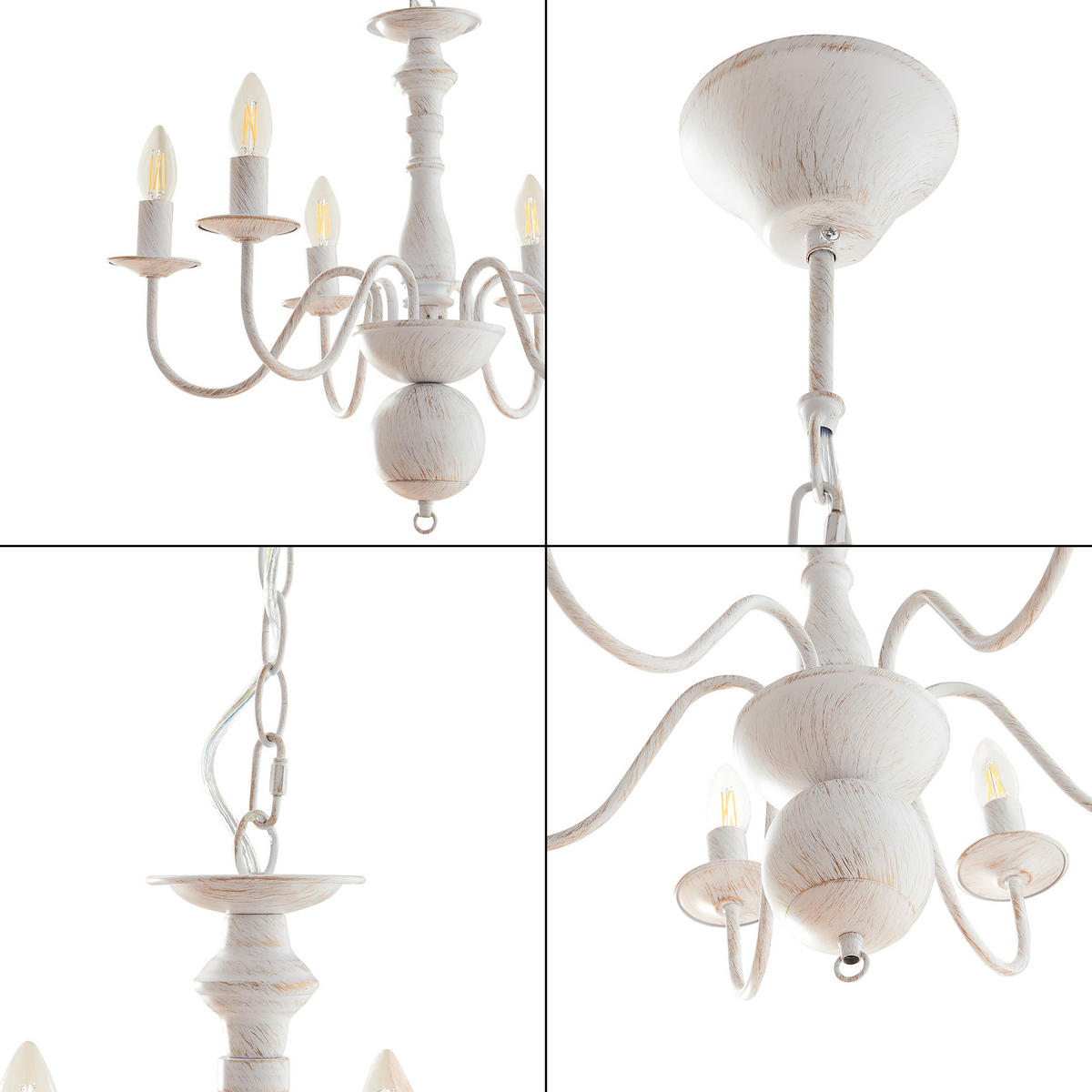 LUSTRE Berkeley - bílá, kov (56/56/160cm) - lux.pro
