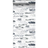 TAPETE Rennwagen 50 x 900 cm - Schwarz, Papier (50/0.1cm) - Sanders & Sanders