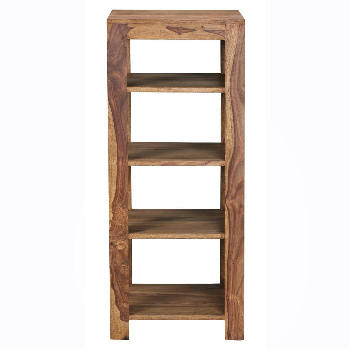 BÜCHERREGAL Massivholz Handgefertigt Pflegeleicht, Braun 44x44x105 cm - Braun, Holz (44/105/44cm) - KADIMA DESIGN