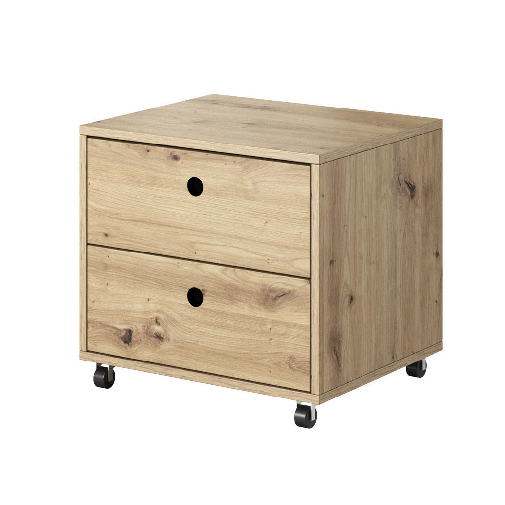 Thumbnail - Feldmann-Wohnen Schreibtisch, Braun, Holz, 4 Schubladen, Rechteckig,Rechteckig, Wange, 138x76x50 cm, Arbeitszimmer, Schr...