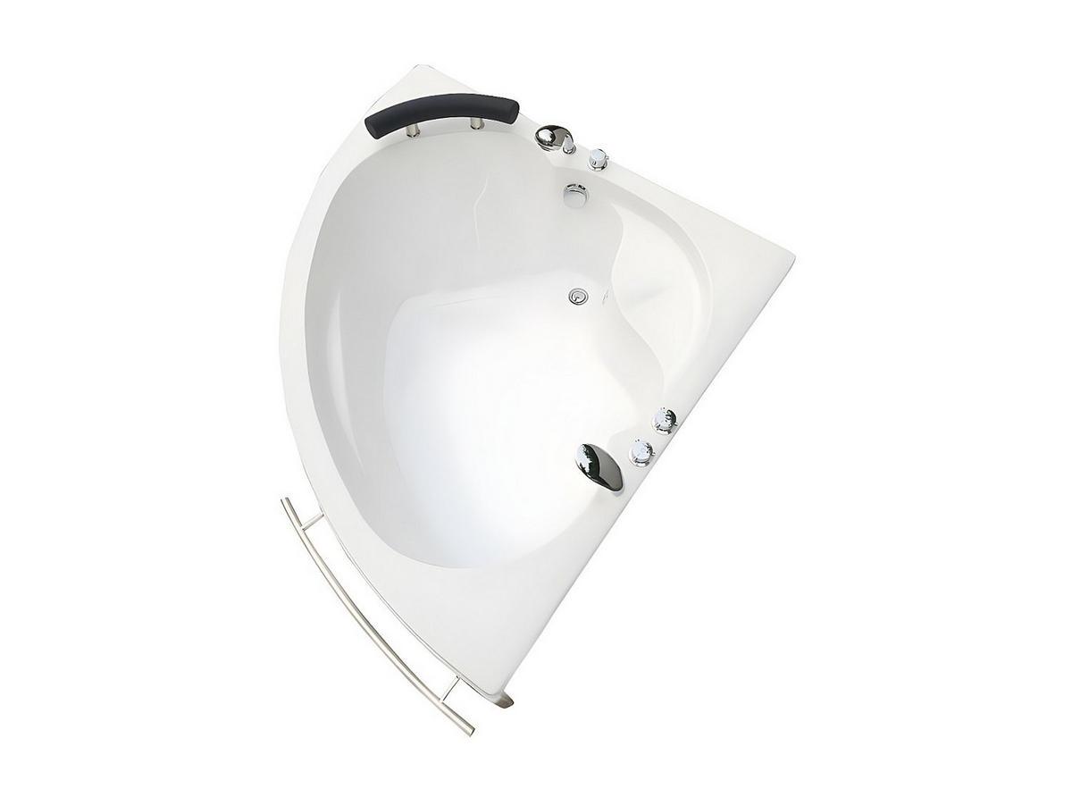 BADEWANNE (Standard) - 1 Person - acryl - weiß Navona - Weiß, Kunststoff (135/54/135cm) - Vente-Unique