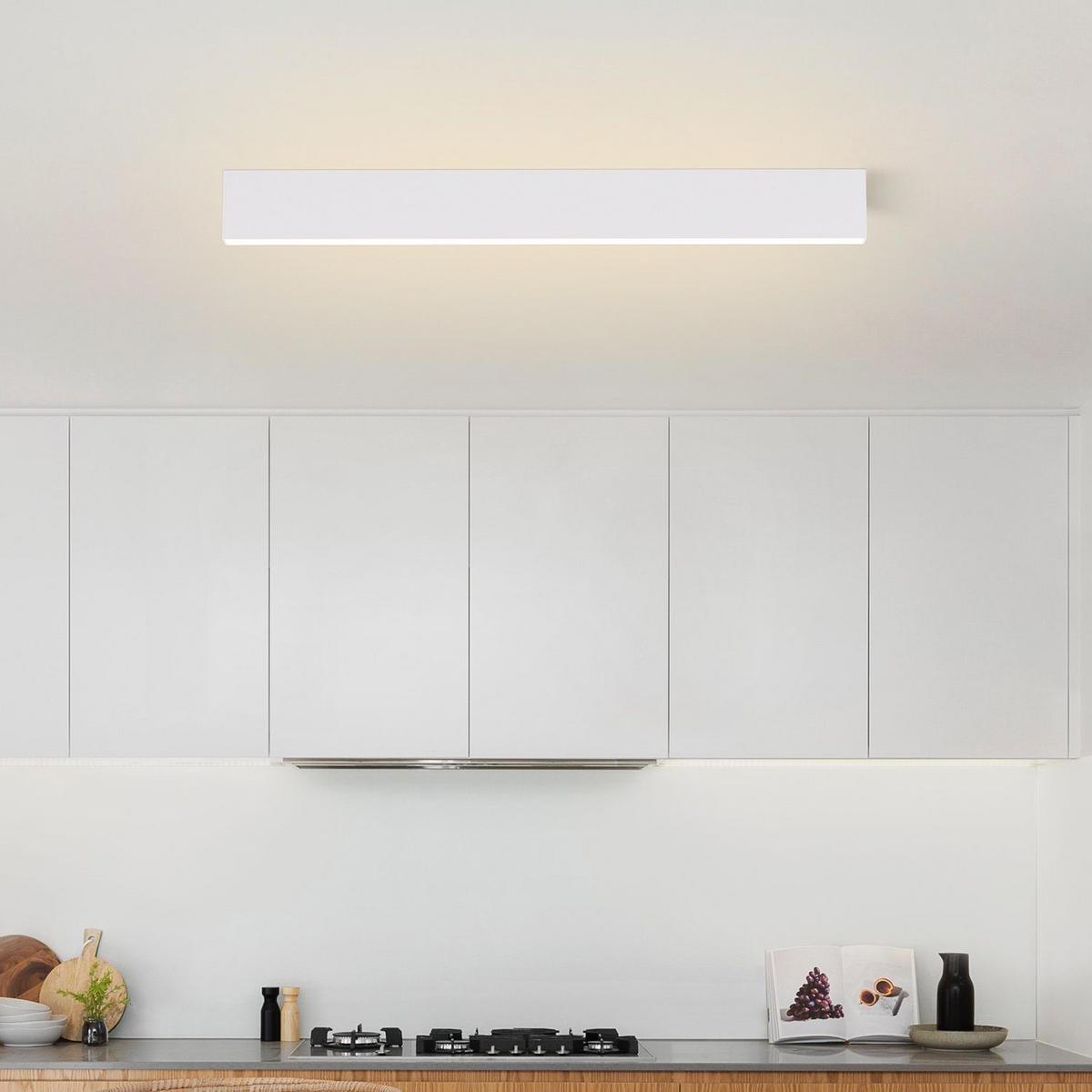 LED-DECKENLEUCHTE Werner 54/4/6 cm - Weiß, Metall (54/4/6cm) - Nettlife
