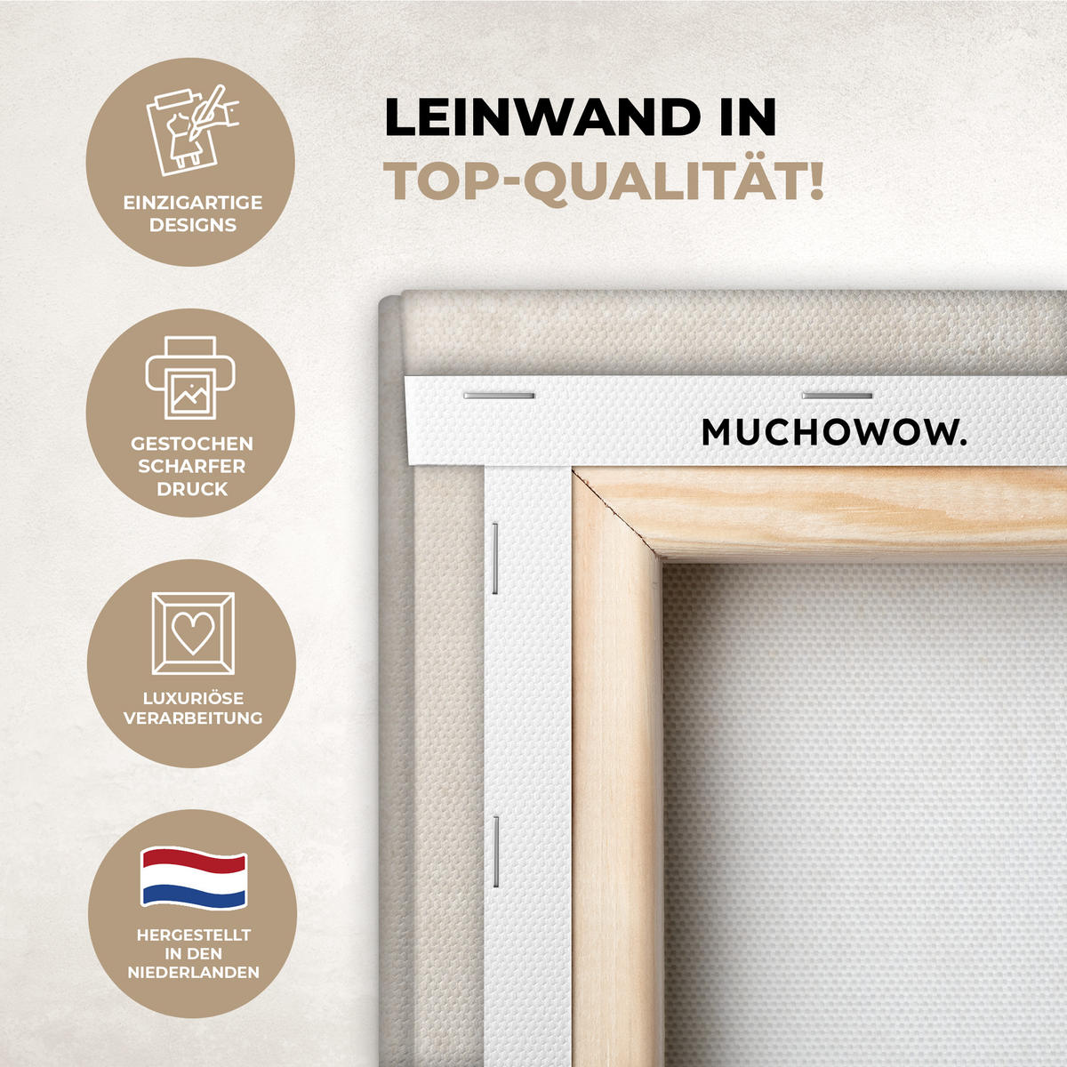 LEINWANDBILD Weihnachtsbaum - Grün - Weihnachten - Feiertage 40x60 cm - Olivgrün, Textil (40/60cm) - MuchoWow