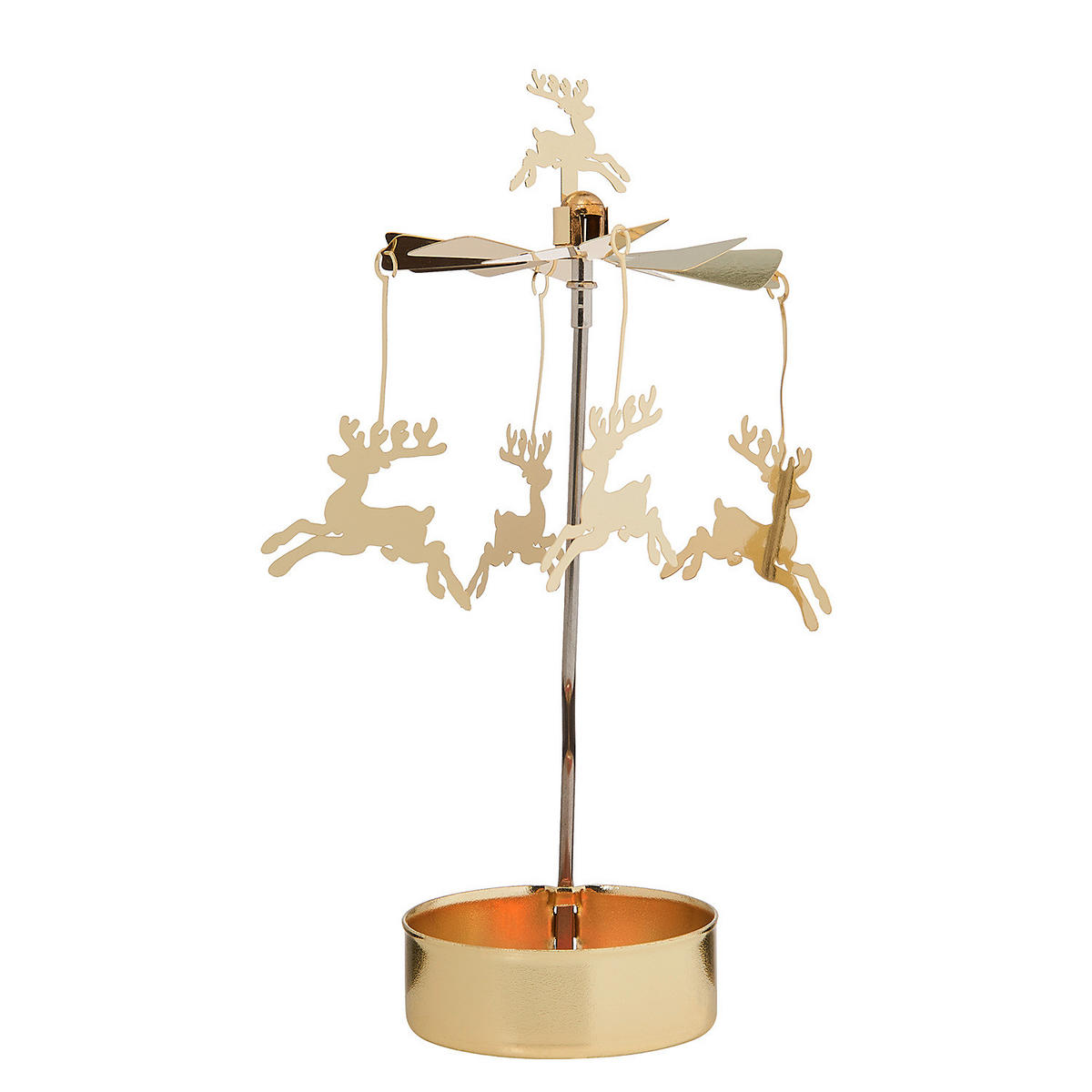 TEELICHTKARUSSELL Merry Go Round - Goldfarben, Metall (15cm) - Butlers