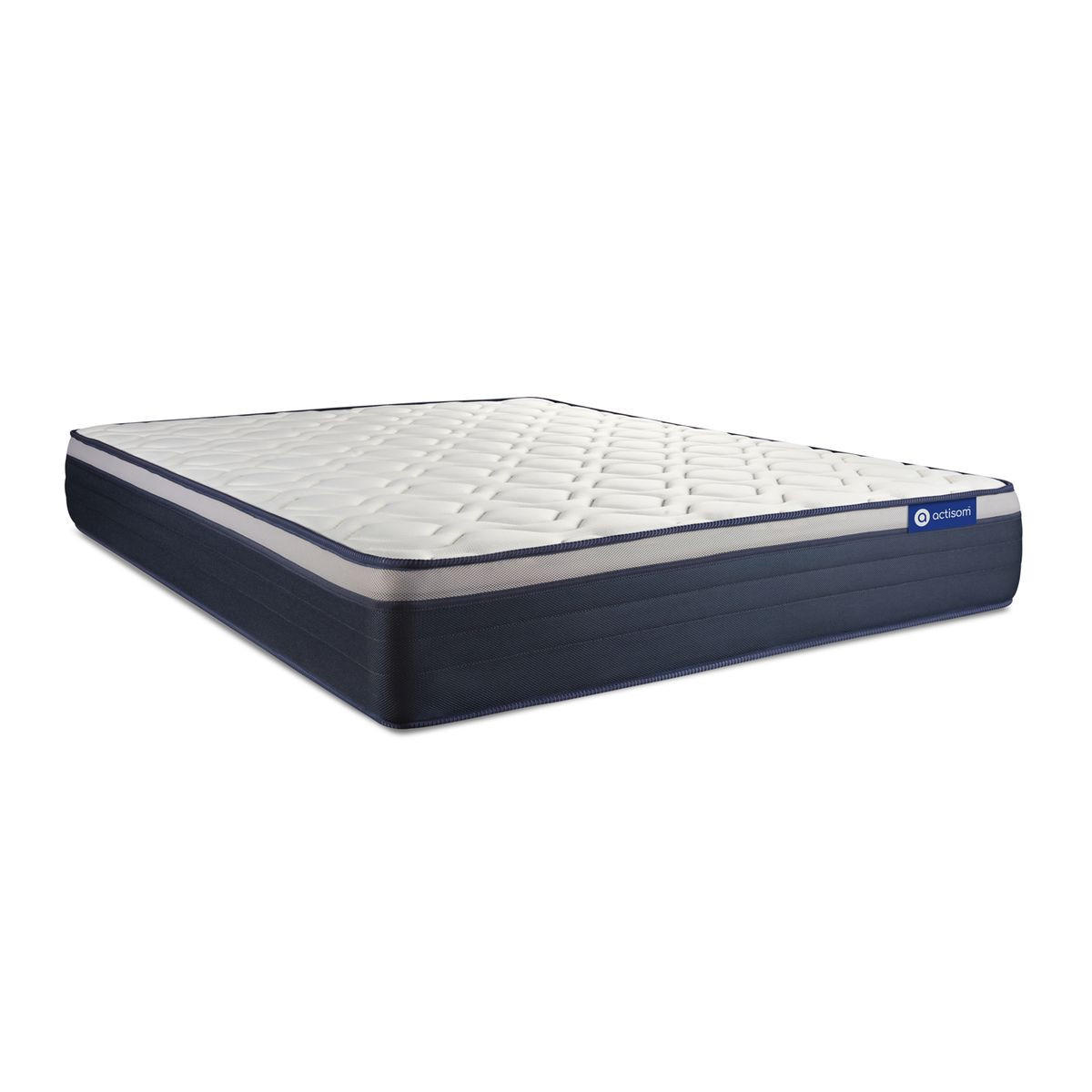 BETT Actimemo max Memory-Schaum 135 x 190 cm h3 - Kit Bettgestell Weiß - Beige/Weiß, Karton/Holz (135/190cm) - ACTISOM