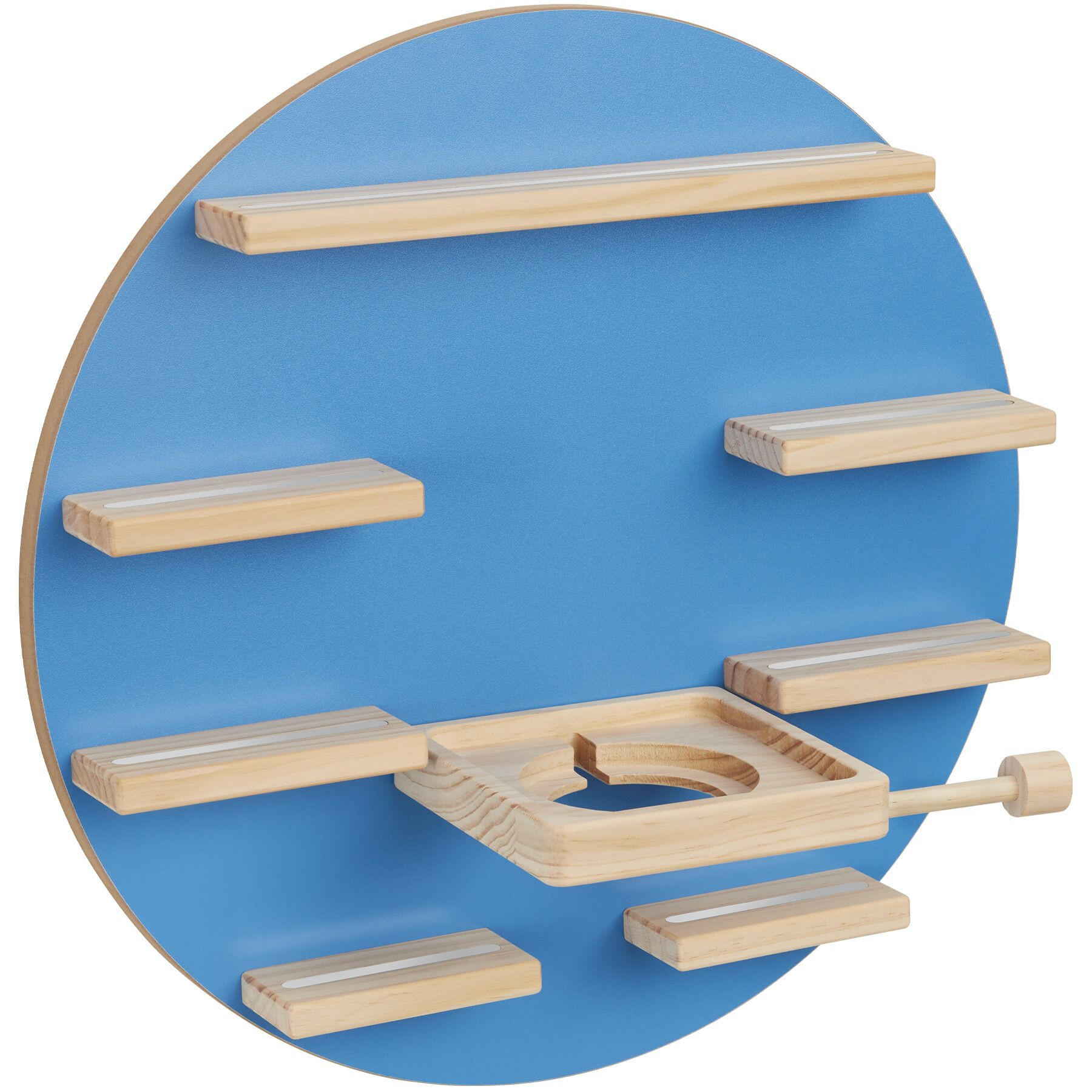 tectake Wandregal Blau 44.5x44.5x16.5 cm