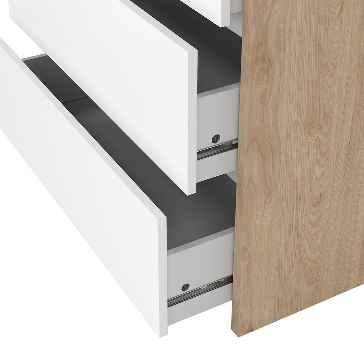 KOMMODE, Next, Weiß, Holzwerkstoff, 80 x 48 x 84 cm - Weiß, Holzwerkstoff (80/84/48cm) - ebuy24