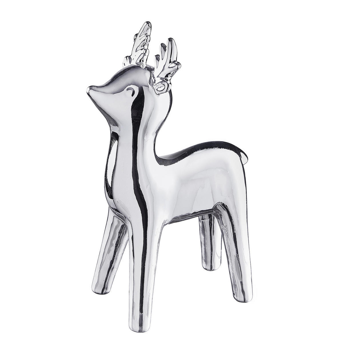 DEKO-RENTIER X-Mas - Silberfarben, Keramik (14/22/7cm) - Butlers