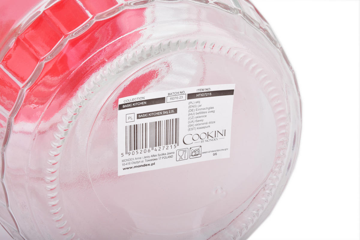 GLASBEHÄLTER Basic Kitchen Transparent 21.5/14/21.5 cm Glas - Transparent, Glas (14/21.5/21.5cm) - Mondex