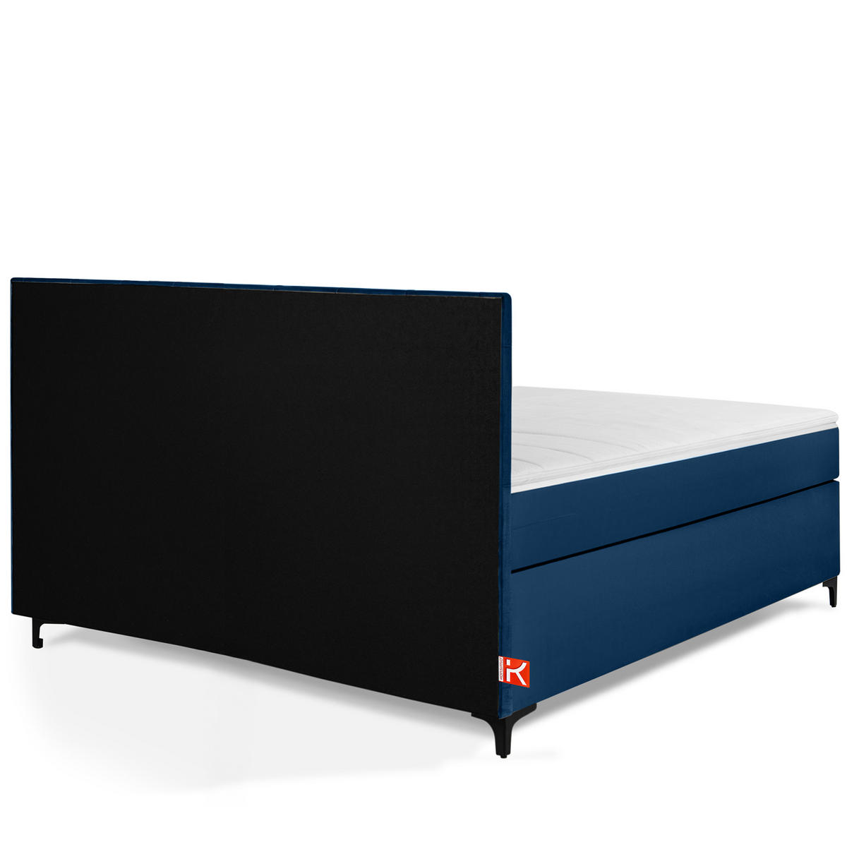 POLSTERBETT ARDEA, Marineblau - Schwarz/Dunkelblau, Holz/Holzwerkstoff (160/200cm) - KONSIMO®