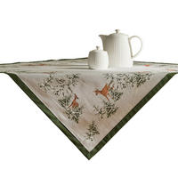 TISCHDECKE Weihnachten Hirvos, 80x80 cm, Hellgrau - Hellgrau, Kunststoff (80cm) - home&you