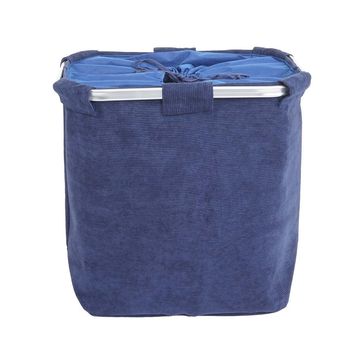 KOŠ NA PRÁDLO Modrý - modrá, textil (49/56/30cm) - MCW