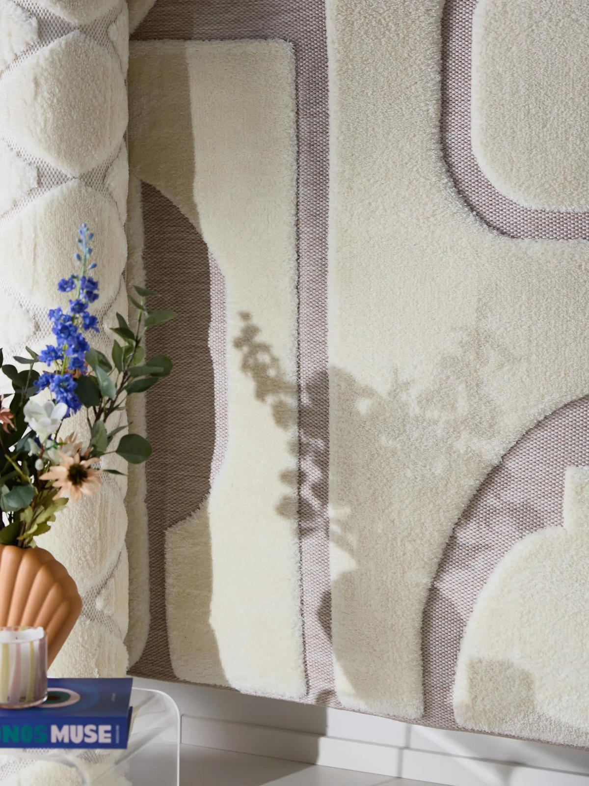 TEPPICH Elanie 120/170 cm - Beige/Creme, Kunststoff (120/170cm) - benuta Pop