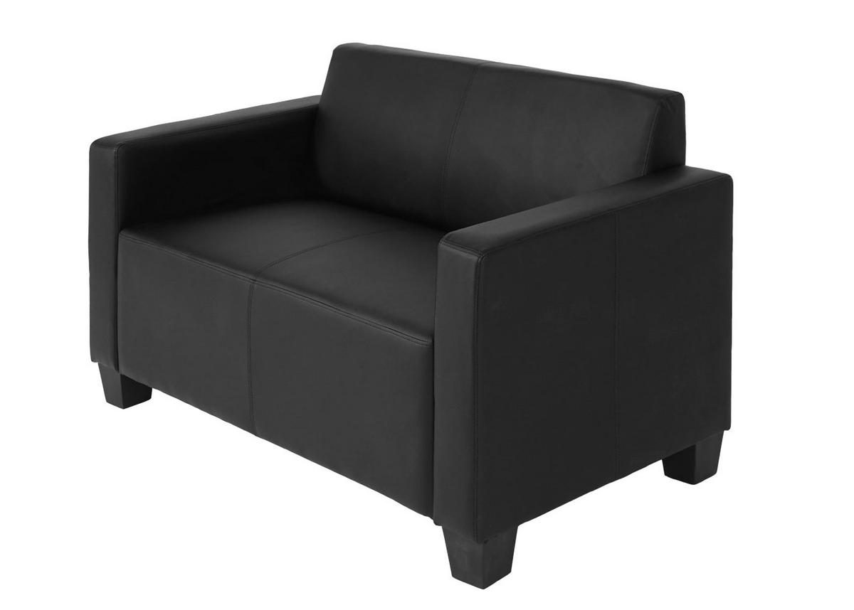 2-SITZER-SOFA Schwarz - Schwarz, Textil (136/76/52cm) - MCW